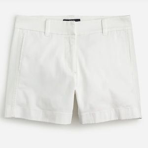 Jcrew white chino shorts 0